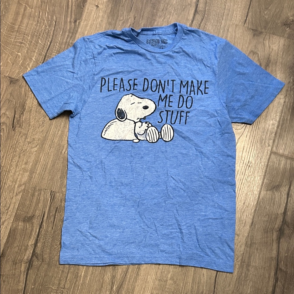 Peanuts Blue Snoopy Short Sleeve Tee